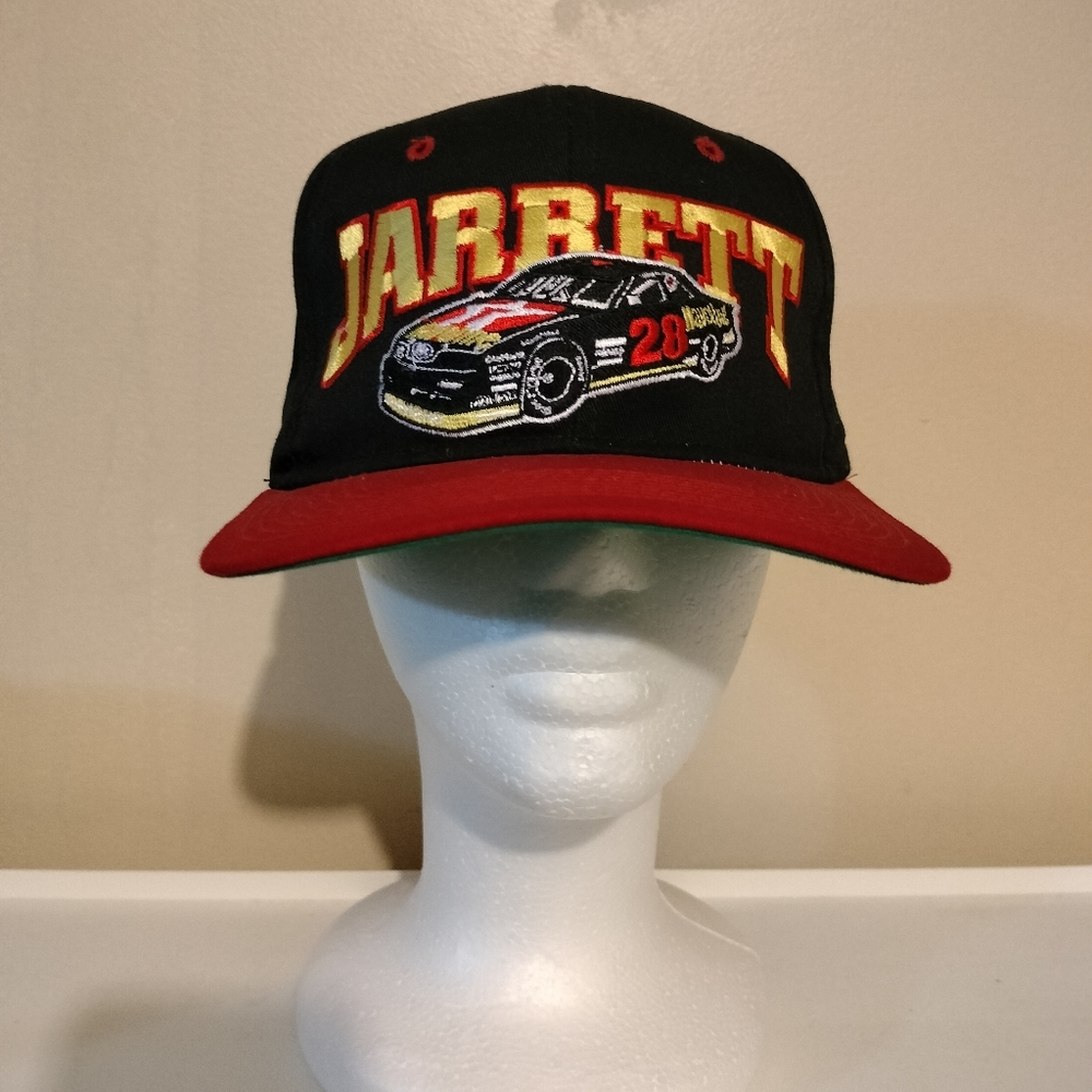 Vintage NASCAR Dale Jarrett SnapBack Hat 90s Made In USA